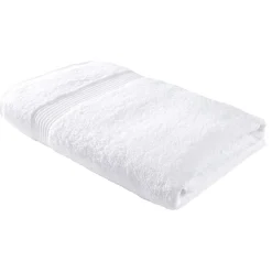 Drap de bain maxi 90x150cm coton blanc craie < Gifi