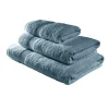 Drap de bain maxi 90x150cm coton bleu paon < Gifi Clearance