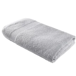 Drap de bain maxi 90x150cm coton gris acier