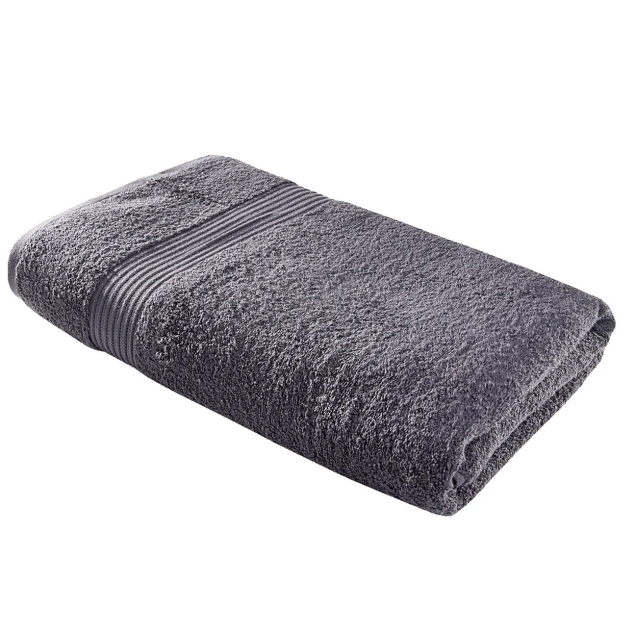Drap de bain maxi 90x150cm coton gris fusain