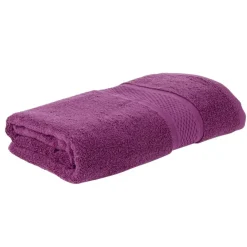 Drap de bain éponge en coton uni 100x150cm (4 modèles)