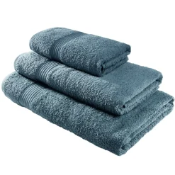 Drap de bain 70x130cm coton bleu paon < Gifi Best