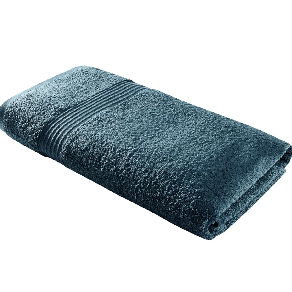 Drap de bain 70x130cm coton bleu paon < Gifi Best