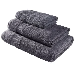 Drap de bain 70x130cm coton gris fusain < Gifi Clearance