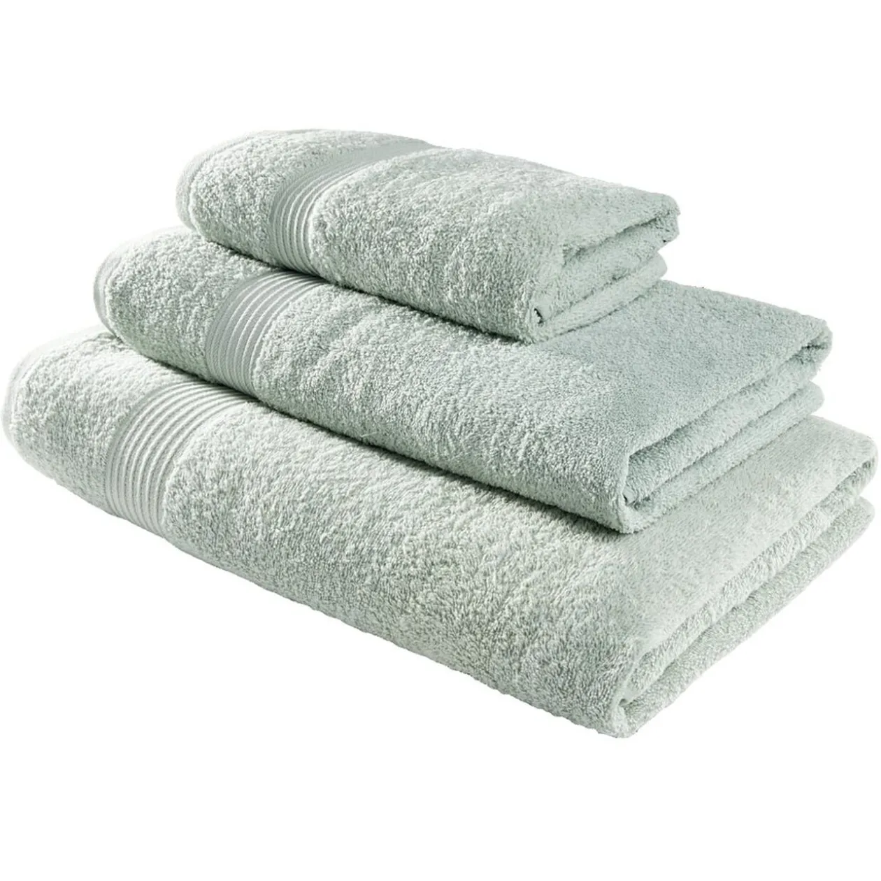 Drap de bain 70x130cm coton vert céladon