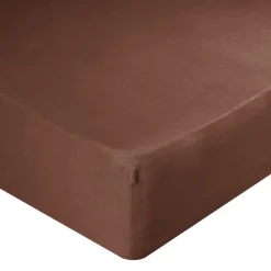 Drap-housse 2 personnes microfibre uni 140x200cm (4 modèles)