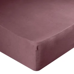 Drap-housse 2 personnes microfibre uni 140x200cm (4 modèles)