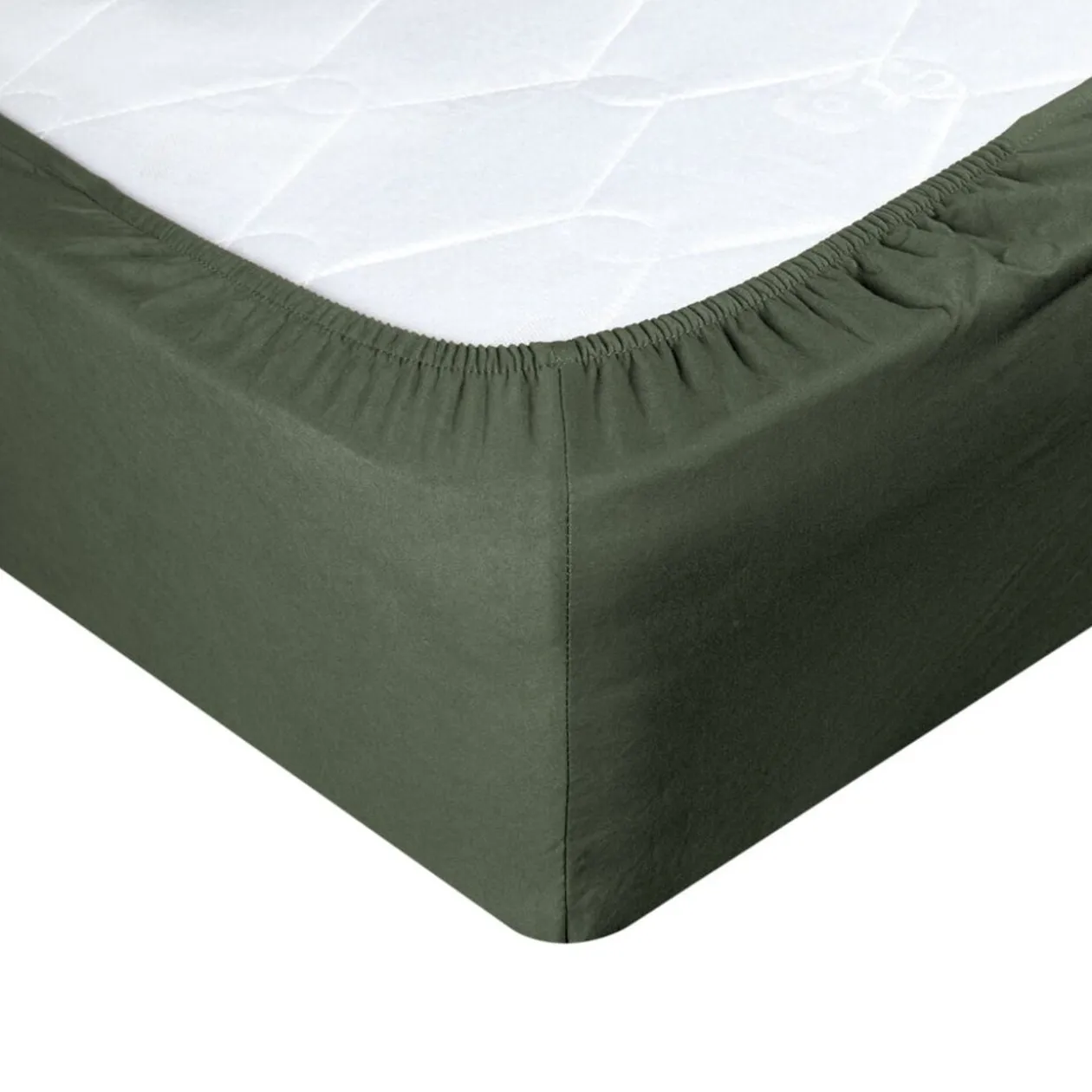Drap-housse 2 personnes microfibre uni 140x200cm (4 modèles)