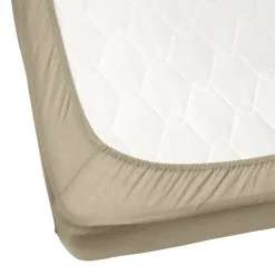 Drap housse 1 personne 90x200cm polyester uni taupe < Gifi Sale