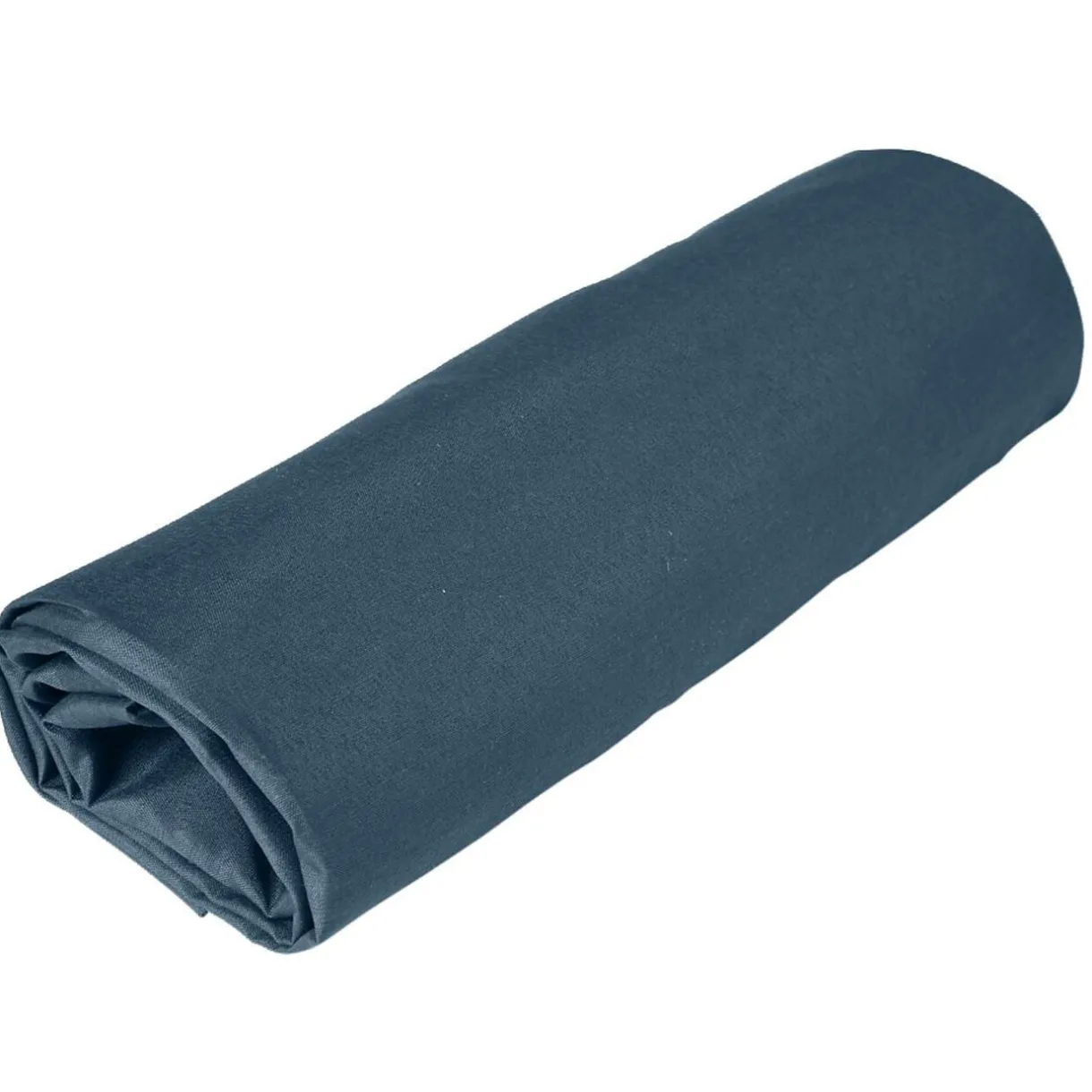 Drap housse 160x200cm 100% coton bleu marine < Gifi