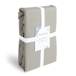 Drap housse 90x190cm 100% coton gris foncé < Gifi Hot