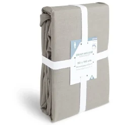 Drap housse 90x190cm 100% coton gris foncé < Gifi Hot
