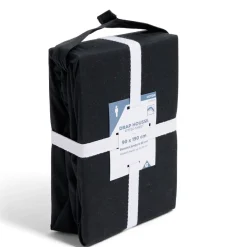 Drap housse 90x190cm 100% coton noir < Gifi Hot