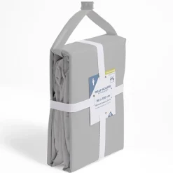 Drap housse 90x190cm polycoton gris < Gifi Hot