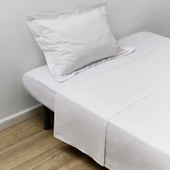 Drap plat 240x300cm 100% coton blanc < Gifi Outlet