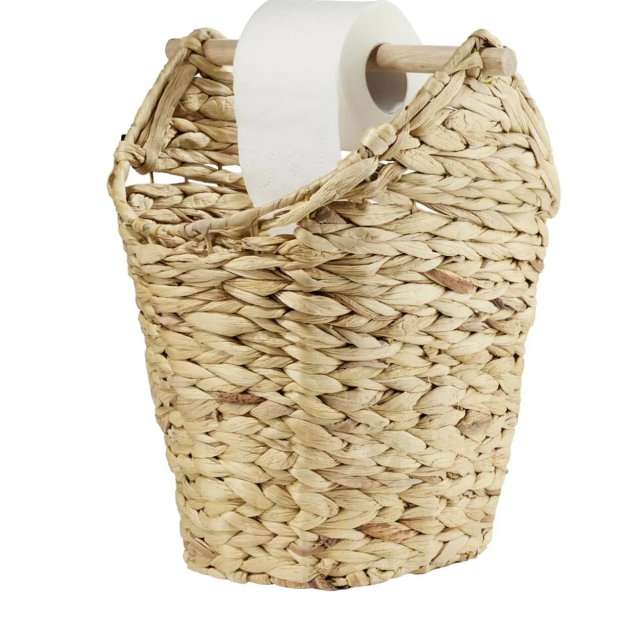 Dérouleur papier toilette avec panière < Gifi