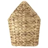 Dérouleur papier WC bois avec panière imitation osier tressé < Gifi Outlet