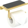Dérouleur papier WC inox jaune Sunflow à visser ou coller 17,4x9xH8cm