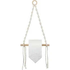 Dérouleur papier WC macramé 20xH54cm < Gifi