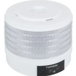 Déshydrateur alimentaire Homday 350W ABS blanc Ø30cm < Gifi New