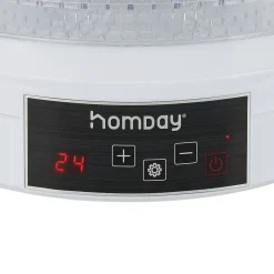 Déshydrateur alimentaire Homday 350W ABS blanc Ø30cm < Gifi New