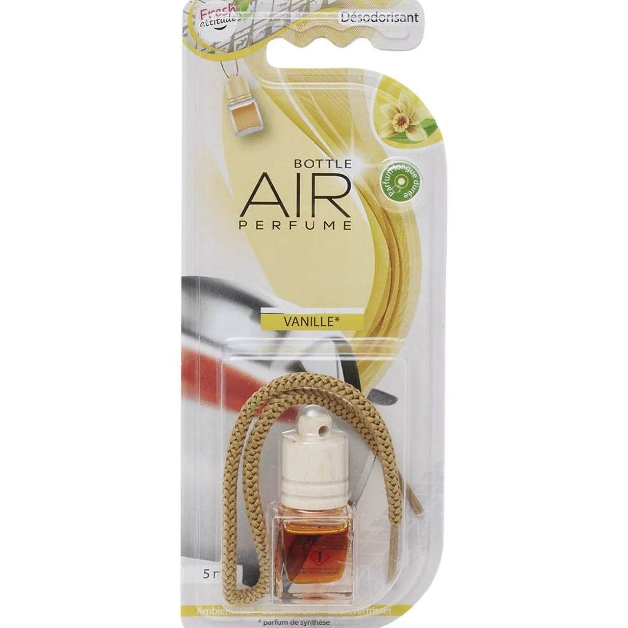 Désodorisant pour voiture Fresh Attitude senteur vanille 75ml