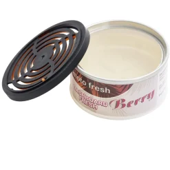 Désodorisant pour voiture x2 forme ronde senteur citron Ø7xH3,5cm
