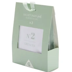 Désodorisant sachet parfumé senteur thé vert 3x15gr < Gifi