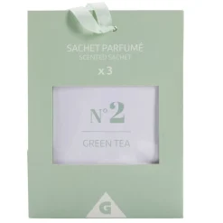 Désodorisant sachet parfumé senteur thé vert 3x15gr < Gifi