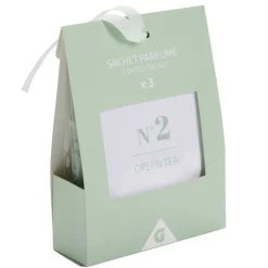Désodorisant sachet parfumé senteur thé vert 3x15gr < Gifi