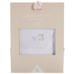 Désodorisant sachet parfumé x3 senteur floral 3x5gr