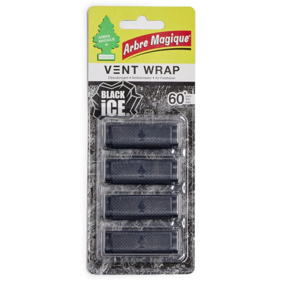 Désodorisant voiture Vent Wrap Arbre Magique senteur Black Ice < Gifi Online