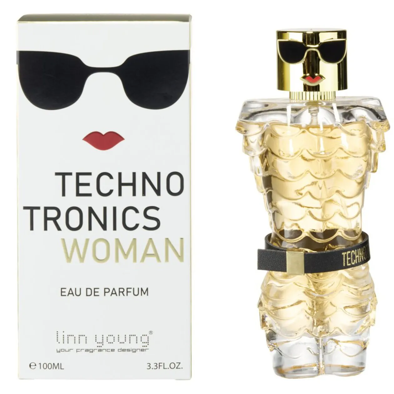 Eau de parfum femme Linn Young Technotronics flacon silhouette 100ml