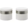 Embout de tringle en bois Blanc bague métal Ø28mm x2 < Gifi