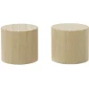 Embout de tringle forme bouchon en bois naturel Ø20mm x2 < Gifi Clearance