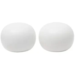 Embout de tringle forme galet en bois blanc Ø28mm x2 < Gifi Best