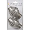 Embout pour tringle à rideaux x2 couleur métal nickel < Gifi Discount