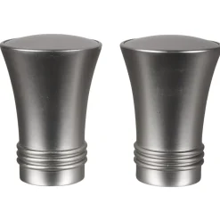 Embout pour tringle à rideaux x2 couleur métal nickel < Gifi Discount