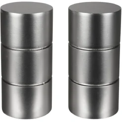 Embout pour tringle à rideaux x2 couleur métal nickel < Gifi New
