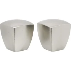 Embout tringle à rideau Ø20mm cubique aluminium brossé x2 < Gifi Clearance