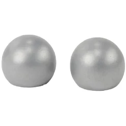 Embout tringle à rideau Ø16 mm métal forme boule gris mat x2 < Gifi Hot