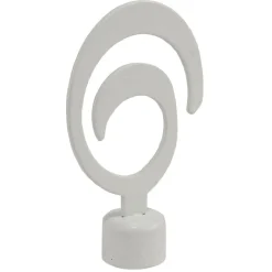 Embout tringle à rideau Ø20mm métal forme spirale blanc mat x2