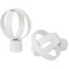 Embout tringle à rideau Ø20mm métal forme anneau blanc mat x2 < Gifi Discount