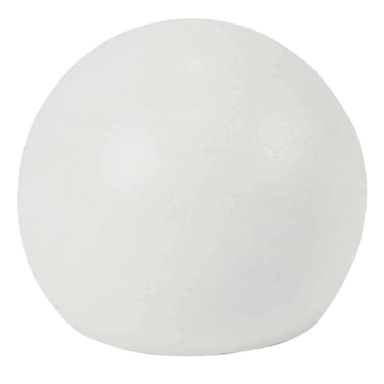Embout tringle à rideau Ø16 mm métal forme boule blanc mat x2