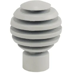 Embout tringle à rideau Ø20mm métal forme cercle blanc mat x2 < Gifi Online