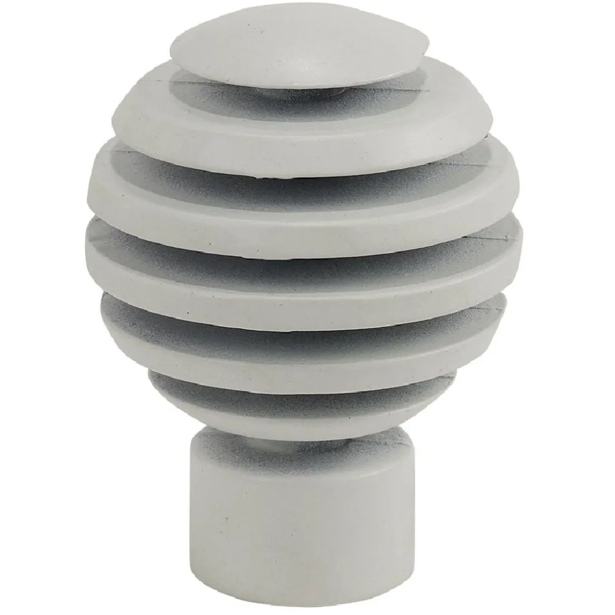 Embout tringle à rideau Ø20mm métal forme cercle blanc mat x2 < Gifi Online