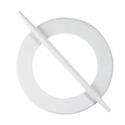 Embrasse pour rideau ronde en bois noir ou blanc Ø14cm (2 modèles)