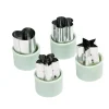 Emporte-pièce coupe-fruit x4 inox et plastique vert < Gifi Sale