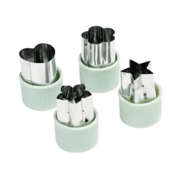 Emporte-pièce coupe-fruit x4 inox et plastique vert < Gifi Sale
