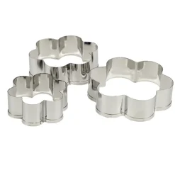Emporte-pièces x3 en métal Ø6,8xH2cm (2 modèles) < Gifi Clearance